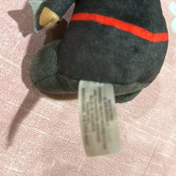 Weighted NINJA  Shadow Dragon Plush Doll Toy Figure 7” Red Black Headband RMS - Picture 3 of 4